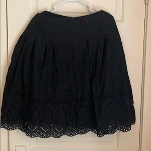 Black eyelet skirt Plus Size 20